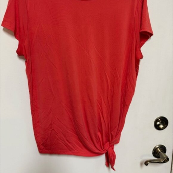 SIMPLY VERA WANG BRIGHT ORANGE SIDE TIE TUNIC. SZ. XXL - Picture 1 of 3